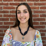 Game Day Scarf Necklaces with Football Charms - Juli's Wearable Art