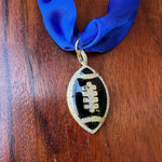 Game Day Scarf Necklaces with Football Charms - Juli's Wearable Art