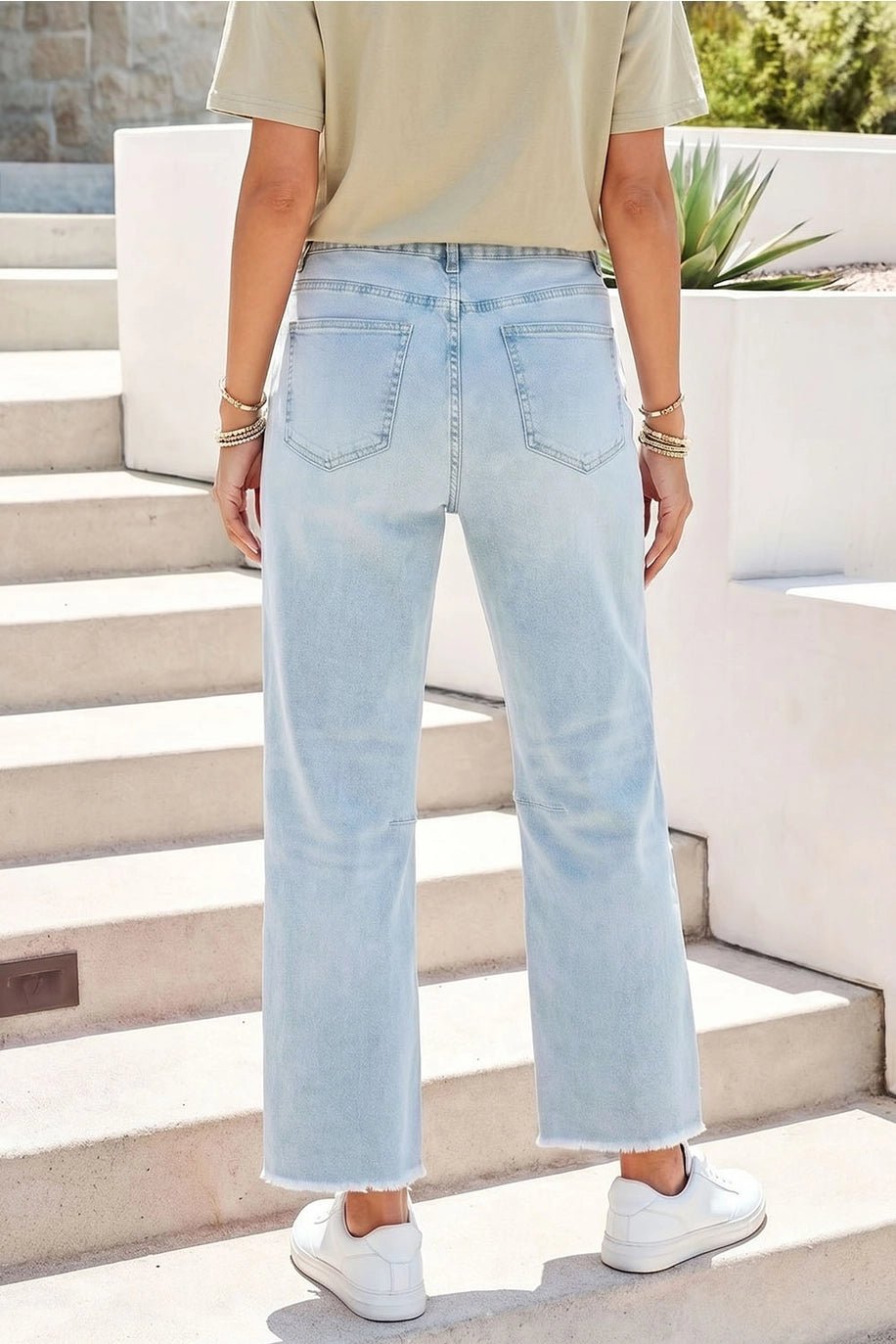 Game Day Sequin High Waist Patchwork Shift Jeans - Juli's Wearable Art