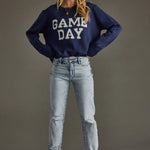 Game Day Sweater | Navy - Juli's Wearable Art