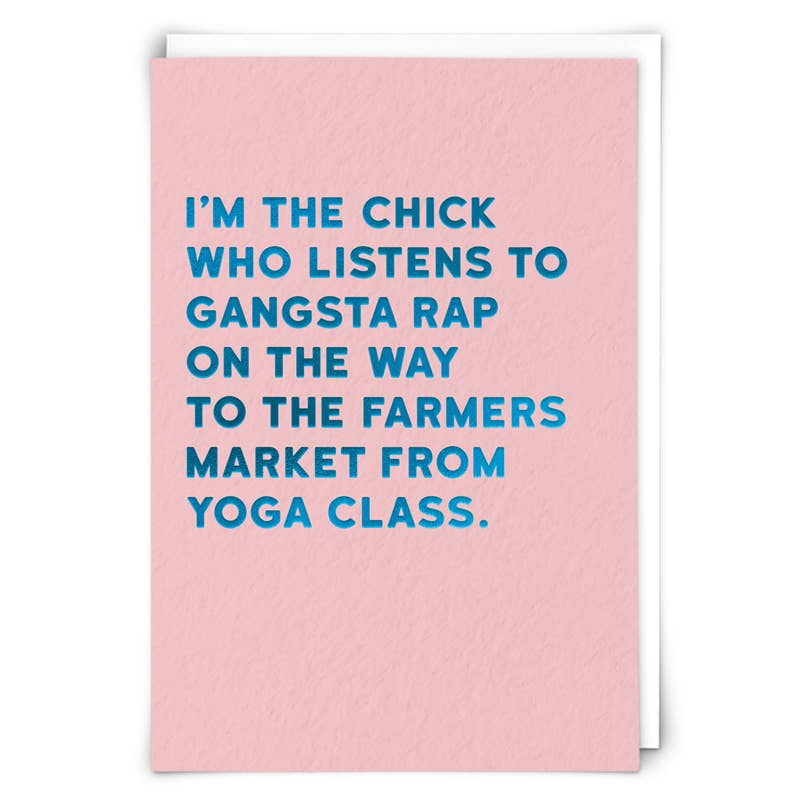 Gangsta Greeting Card - Juli's Wearable Art