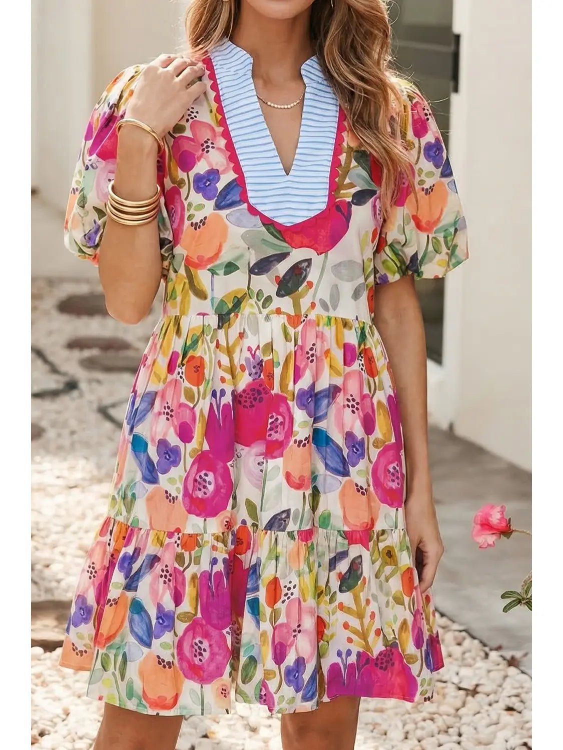 Garden Party Patchwork Dress