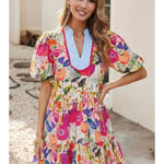 Garden Party Patchwork Dress - Juli's Wearable Art