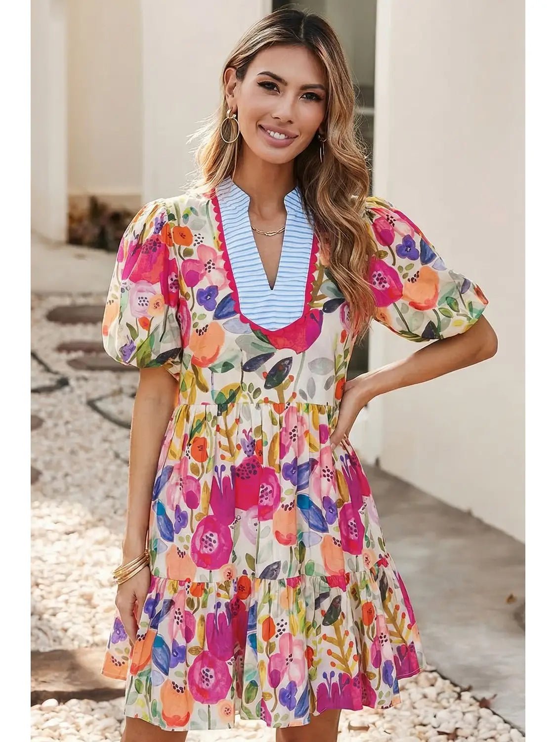 Garden Party Patchwork Dress