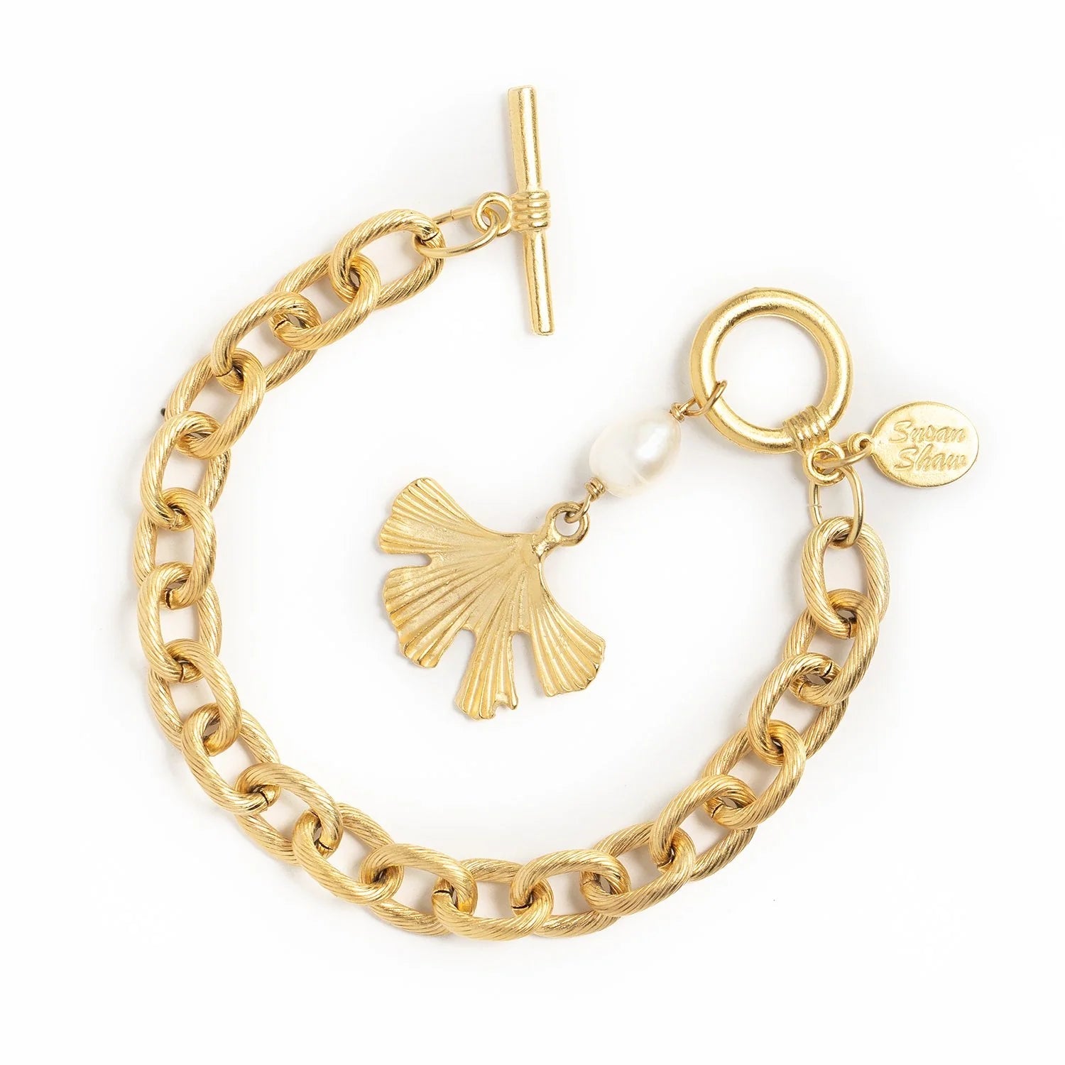 Ginkgo Toggle Bracelet - Juli's Wearable Art