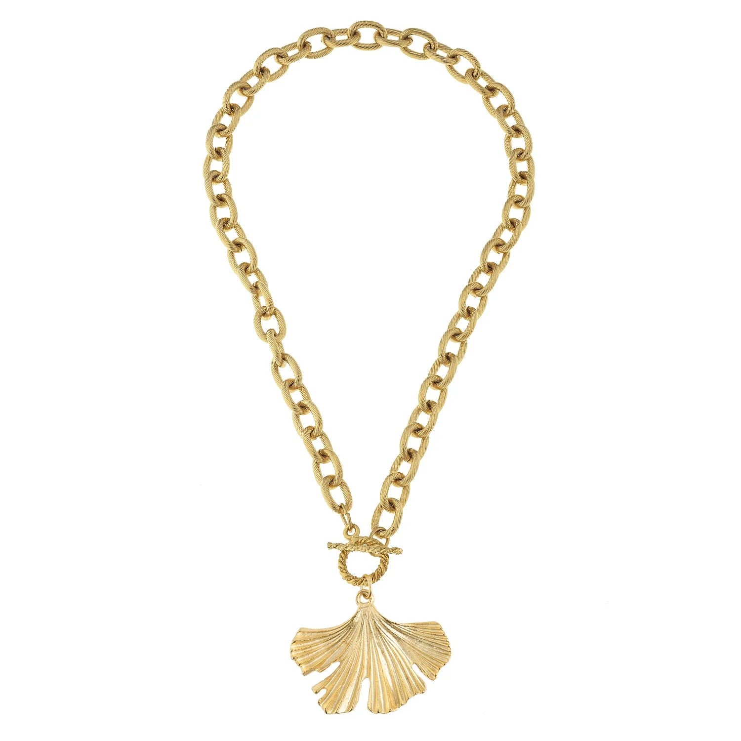 Ginkgo Toggle Necklace - Juli's Wearable Art