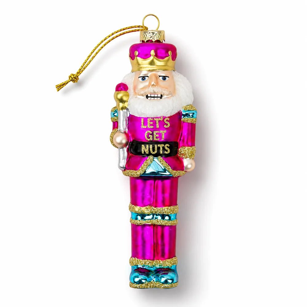 Glass Blown Holiday Ornament | Let's Get Nuts | Nutcracker