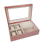 Glass Top Jewelry Box | Rose Gold - Juli's Wearable Art