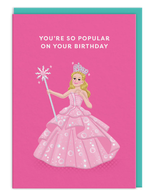 Glinda Wicked Greeting Card - Juli's Wearable Art