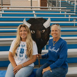 Go Blue! Bedford High School Soccer Cheer Ladies T-Shirt - Juli's Wearable Art