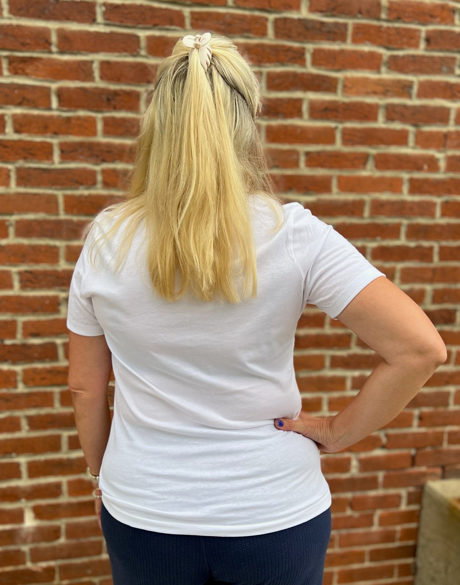 Go Blue! Bedford High School Soccer Cheer Ladies T-Shirt - Juli's Wearable Art