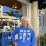Go Blue! Bedford High School Sweatshirt - Juli's Wearable Art