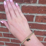 Gold Bison Beaded Bracelet - Juli's Wearable Art