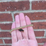 Gold Bison Beaded Bracelet - Juli's Wearable Art