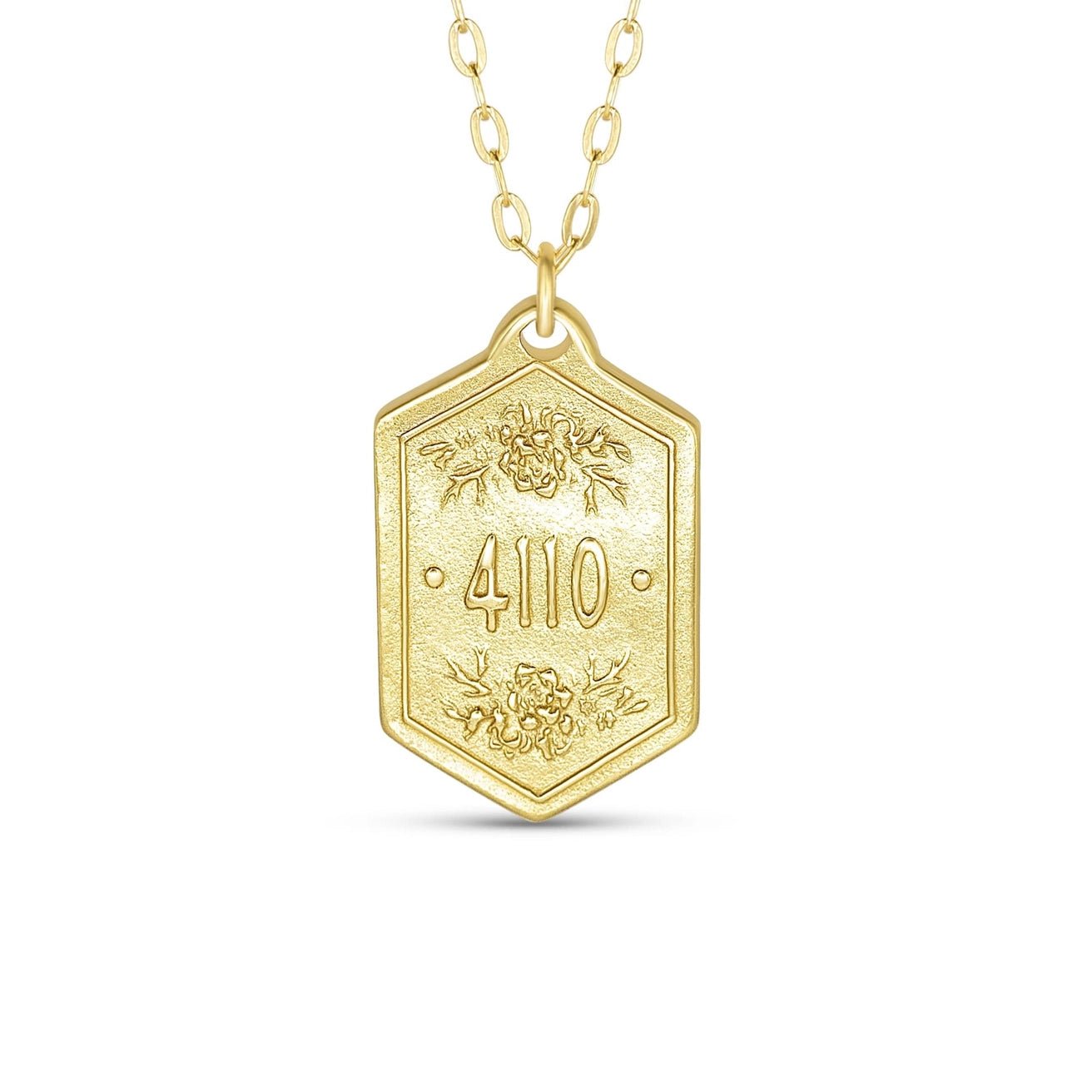 Gold Necklace | Isaiah 41:10 Pendant