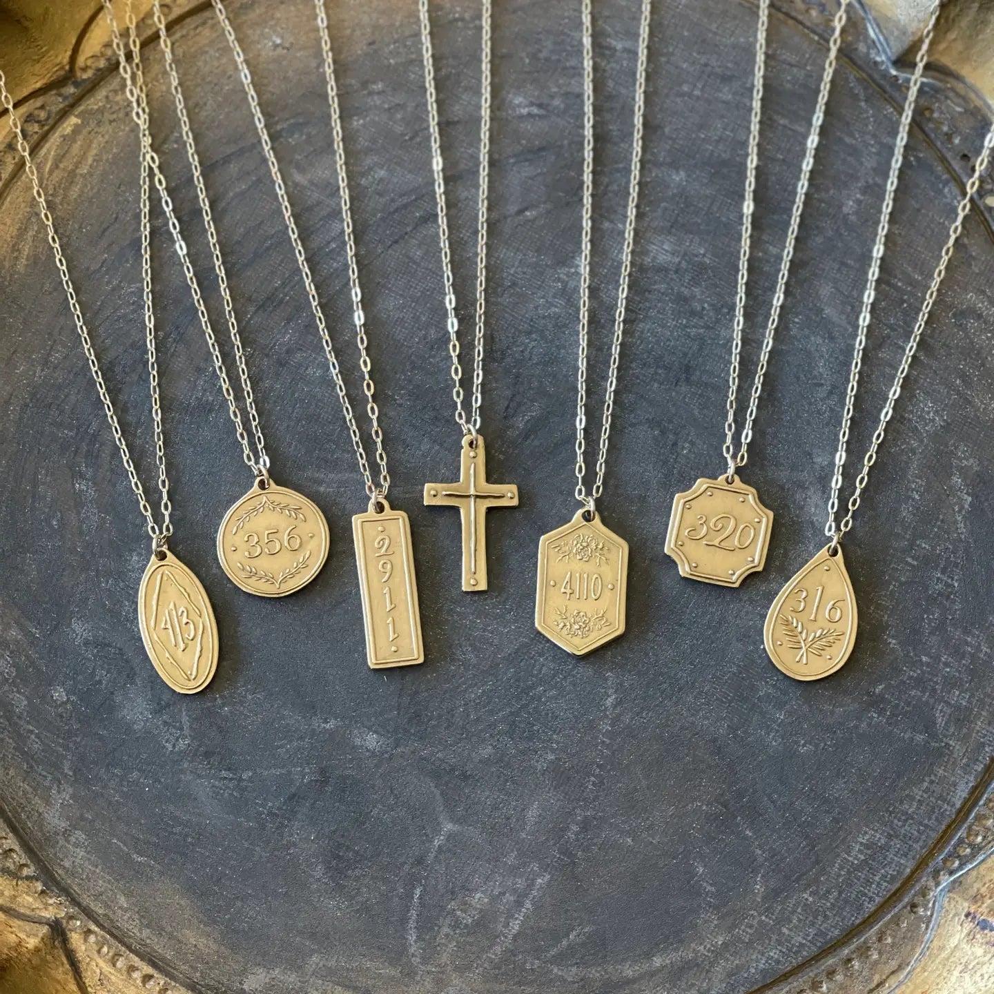 Gold Necklace | John 3:16 Pendant - Juli's Wearable Art