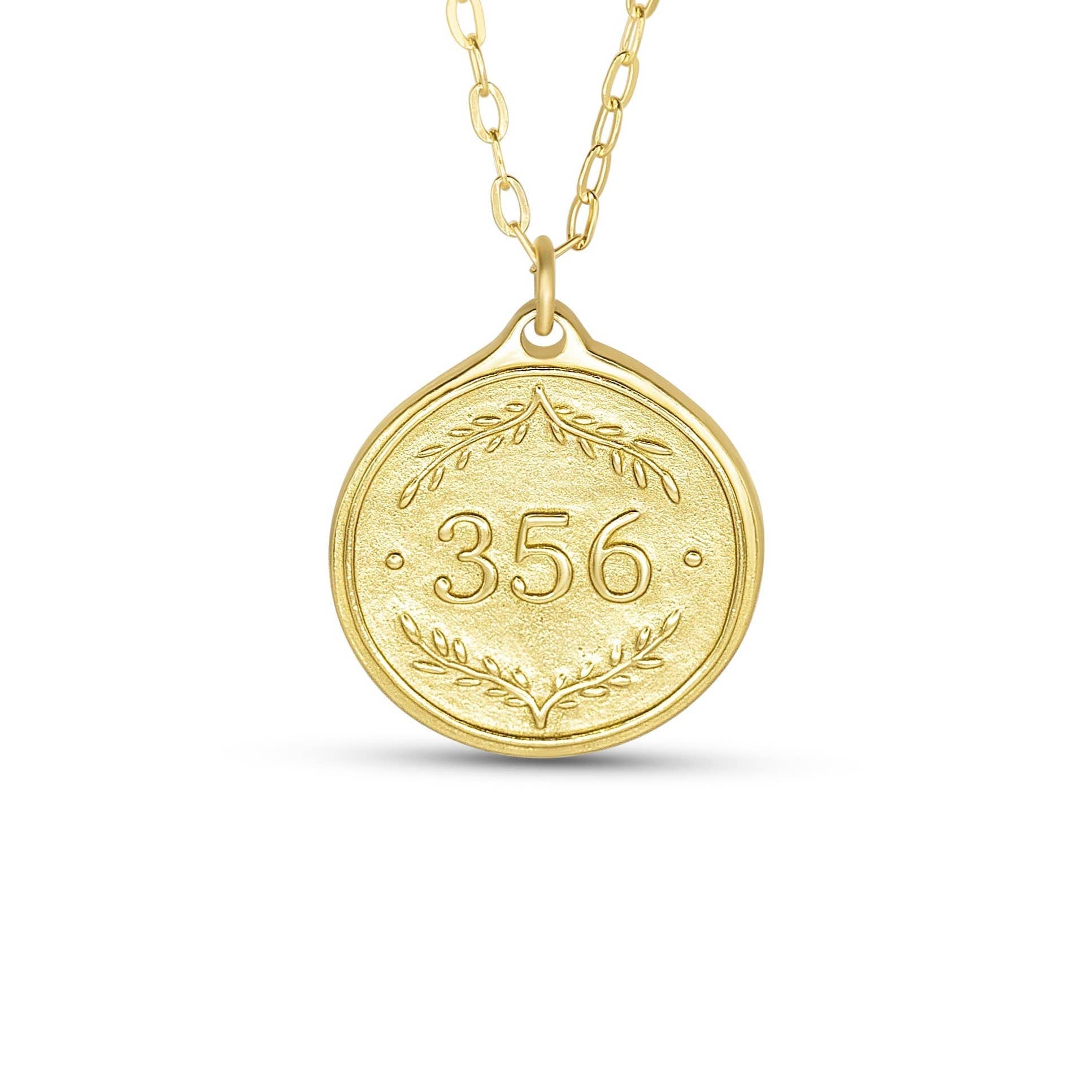 Gold 16" Necklace | Proverbs 3:5-6 Pendant