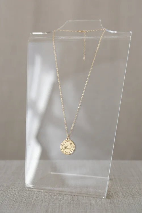 Gold Necklace | Psalm 46:10 Pendant