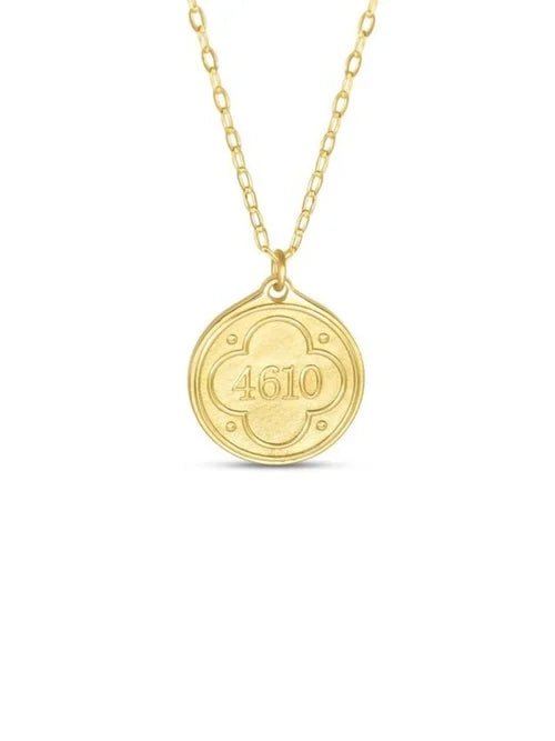Gold Necklace | Psalm 46:10 Pendant