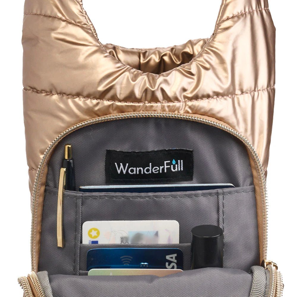 Gold Shiny HydroBag® with Solid Matching Strap - Juli's Wearable Art