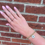 Gold Soccer Ball Beaded Bracelet - Juli's Wearable Art