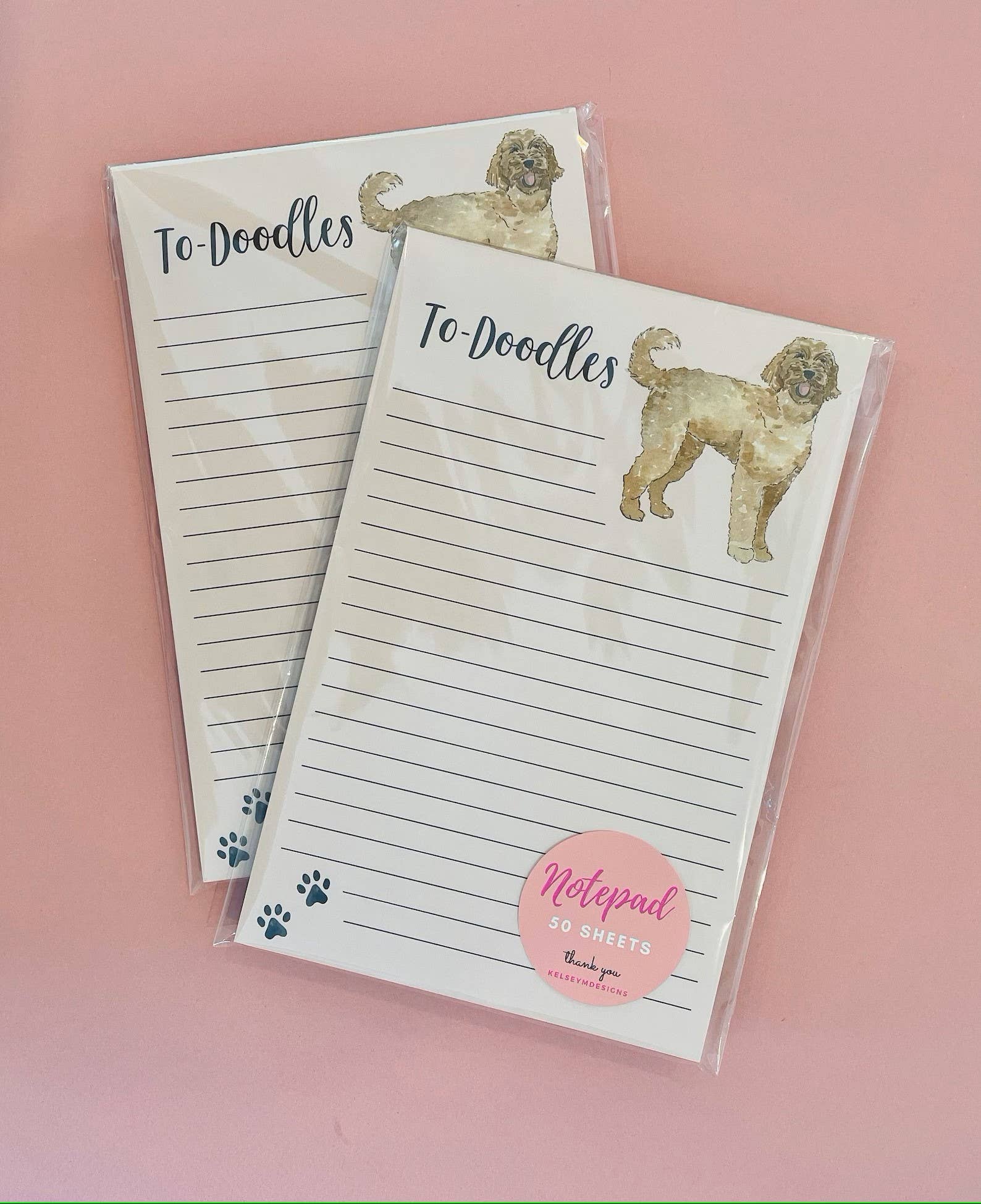 Goldendoodle Dog Notepad - Watercolor Notepad