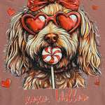 Goldendoodle "XOXO Willow" Valentine's Tee - Juli's Wearable Art
