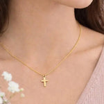 Graduation Cross Necklace | Gold - Juli's Wearable Art