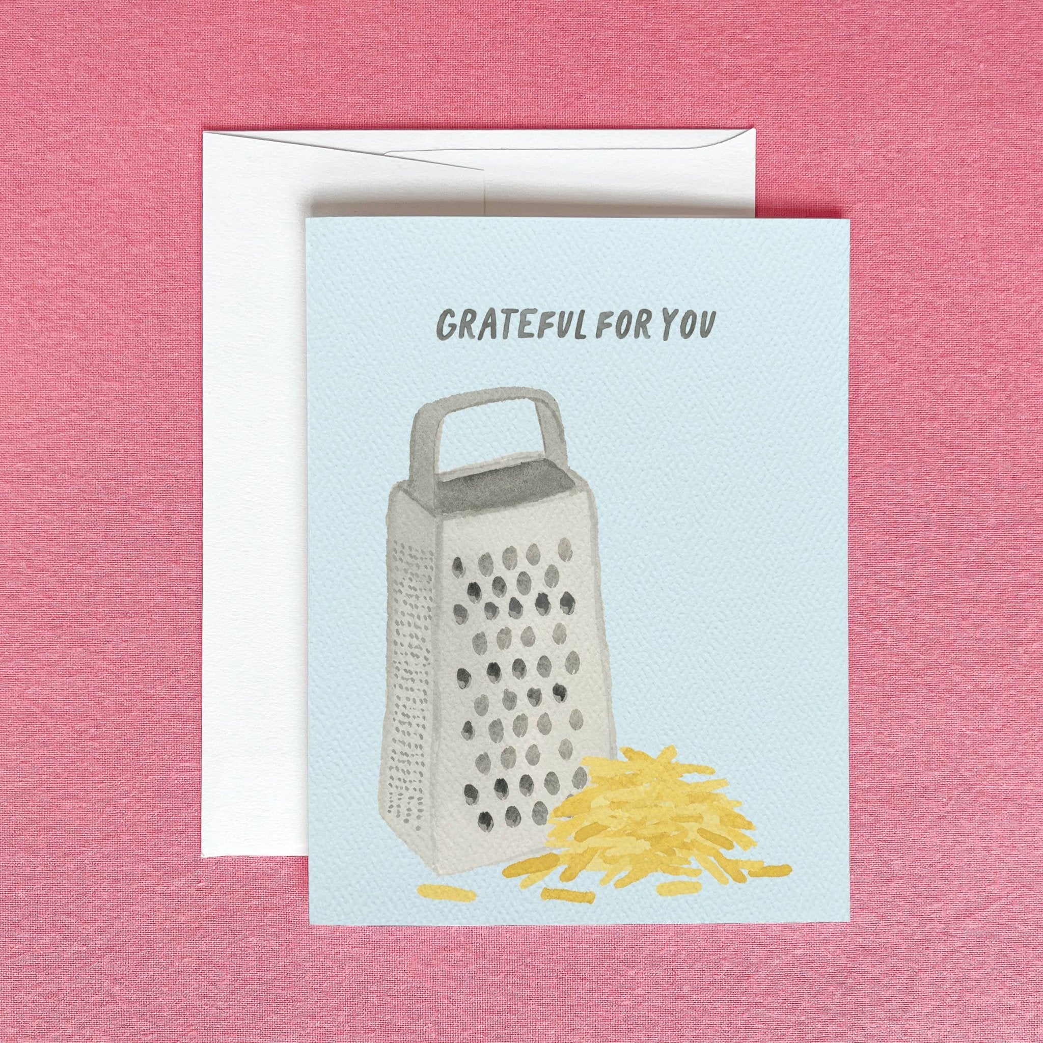 Grateful For You Greeting Card | Funny Thank You Card - Juli's Wearable Art