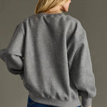 Gray “’Tis The Season” Oversized Holiday Sweatshirt - Juli's Wearable Art
