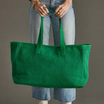 Green "Ho Ho Ho" Textured Tote Bag - Juli's Wearable Art