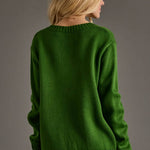 Green "Lucky Clover" Sweater - Juli's Wearable Art