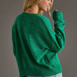 Green "Margs" Lightweight Sweater - Juli's Wearable Art