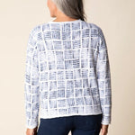 Habitat Block Print Summer Cardigan | White Multi - Juli's Wearable Art