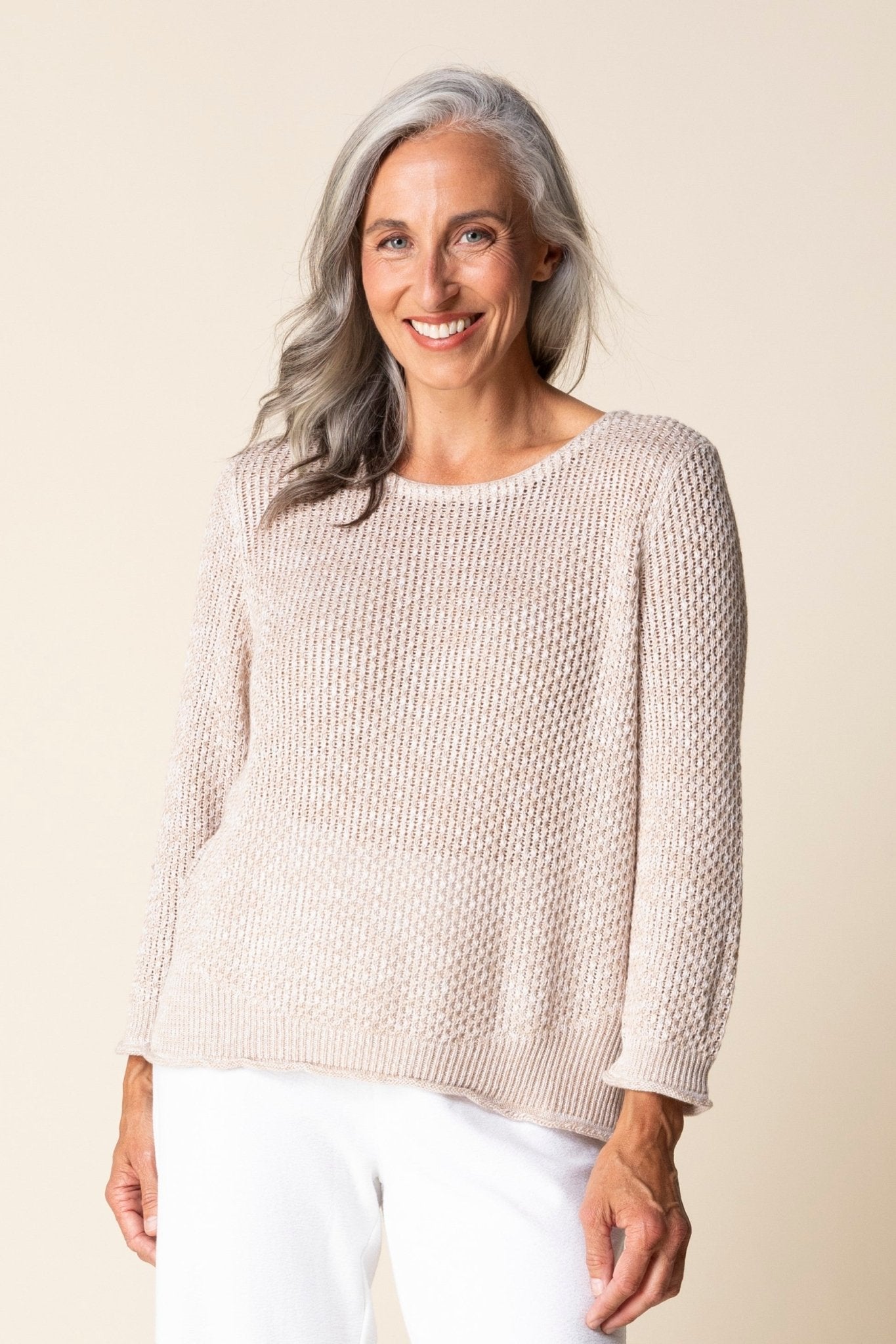 Habitat Coastal Crochet Pullover | Willow - Juli's Wearable Art