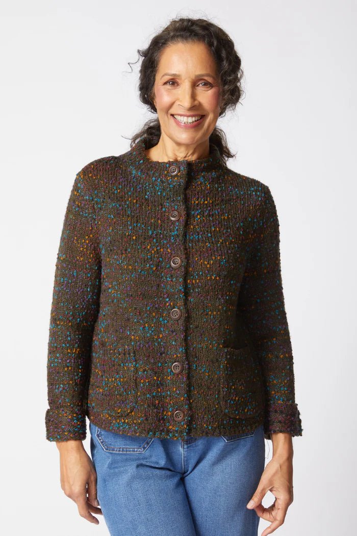 Habitat Confetti Cardigan – Forest - Juli's Wearable Art