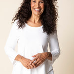 Habitat Core Travel Solid Layered Wrap Top - Juli's Wearable Art