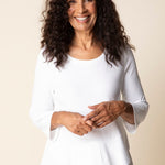 Habitat Core Travel Solid Layered Wrap Top - Juli's Wearable Art