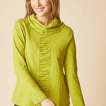 Habitat Cotton Pebble Ruched Panel Cowl | Lentil - Juli's Wearable Art