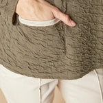 Habitat Crinkled Double Face Metro Pullover | Umber - Juli's Wearable Art