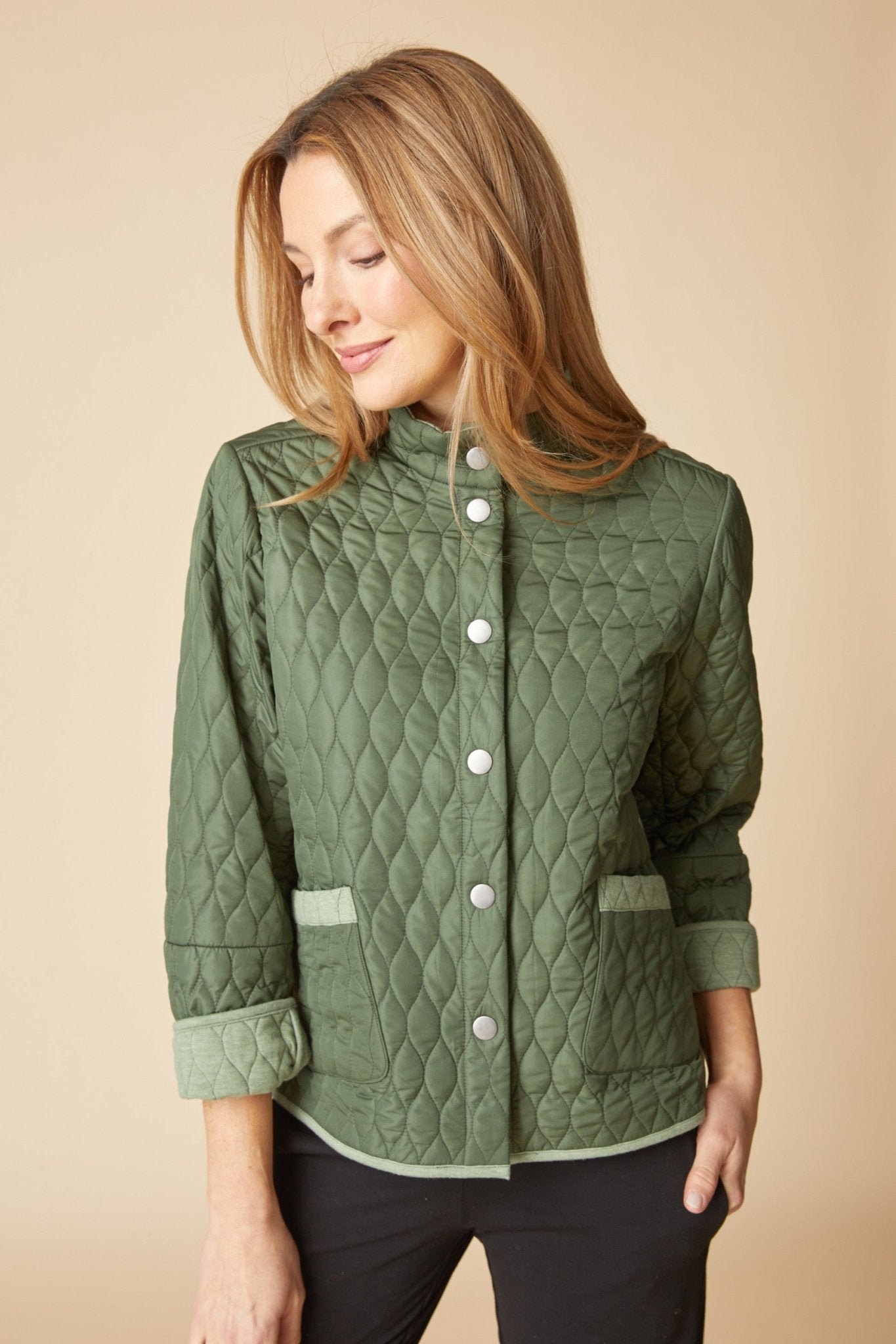 Habitat Double Faced Quilts Urban Jacket | Fern