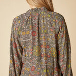 Habitat English Garden Ruffle Neck Blouse | Olive - Juli's Wearable Art