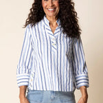 Habitat Hampton Stripe Vineyard Shirt | Sky - Juli's Wearable Art