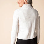 Habitat Harvest Tweed Zip Cardi | Winter White - Juli's Wearable Art