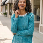 Habitat Layer-It Sweater | Teal - Juli's Wearable Art