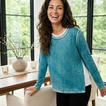 Habitat Layer-It Sweater | Teal - Juli's Wearable Art