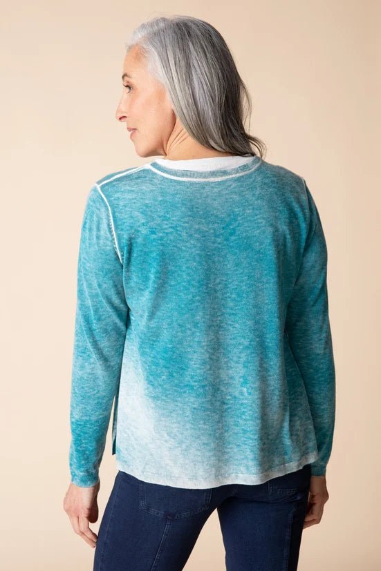 Habitat Layer-It Sweater | Teal - Juli's Wearable Art