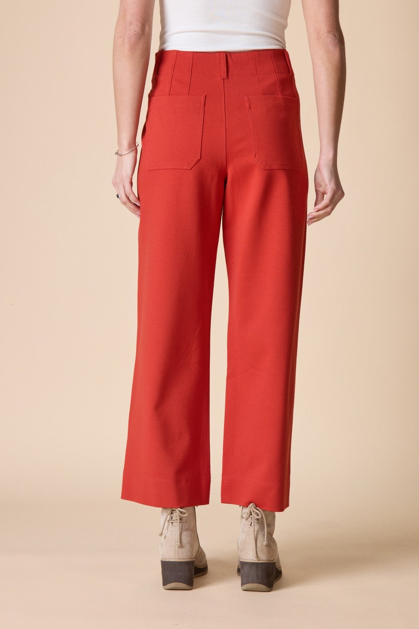 Habitat Luxe Ponte Crop Wide Leg Pant | Sienna - Juli's Wearable Art