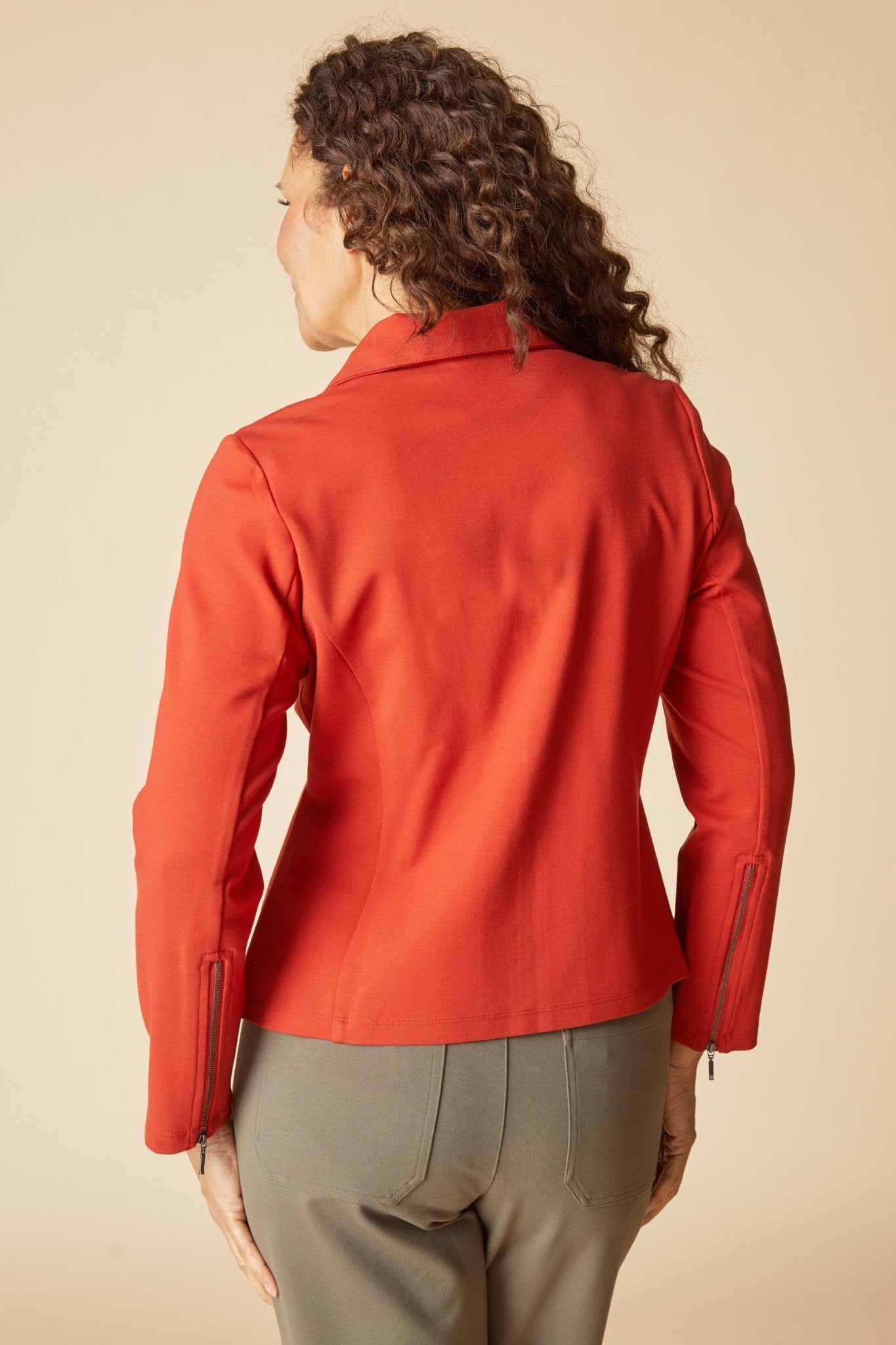 Habitat Luxe Ponte Solid Madison Jacket | Sienna - Juli's Wearable Art