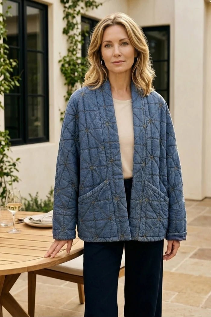 Habitat Meridian Quilted Jacket | Medium Denim - Juli's Wearable Art